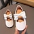 cheap Kids&#039; Flats-Boys Girls&#039; Flats Daily PU Little Kids(4-7ys) Toddler(2-4ys) Daily Bowknot White Brown Summer Spring Fall