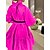cheap Party Dresses-Women&#039;s Satin Dress Semi Formal Dress Plain Dress Ruched Patchwork Mini Dress Fashion Elegant Party Going out Festival Short Sleeve High Neck Loose Fit 2023 Yellow Orange Rose Color S M L XL Size