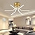 abordables Luces de techo regulables-Lámpara de techo LED moderna regulable 6/10/12 lámpara de techo empotrada con cabezal adecuado para dormitorio, sala de estar, comedor ac110v ac220v
