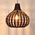 ieftine Design Lustre-led pandantiv 35 cm coș țesut manual tub agățat cu capac suspendat lampă salcie ratan nuanțe țesut lampă lumini candelabru cablu reglabil