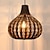 abordables Design Lanterne-LED pendentif lumière 35 cm panier tissé à la main tube suspendu couvercle suspendu lampe saule rotin nuances tissage lampe lumières lustre câble réglable