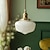 abordables Éclairages pour îlot-Lampe suspendue LED pour plafond, verre, laiton, abat-jour, lustre pour salle à manger, décoration de salon de luxe, 110-240v