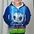 billiga Pojkes 3D Ytterkläder-Pojkar 3D Fotboll Huvtröja Kappa Ytterkläder Långärmad 3D-tryck Höst Vinter Mode Streetwear Häftig Polyester Barn 3-12 år Utomhus Ledigt Dagligen Normal