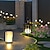 abordables lámpara de noche-Lámpara de Suelo / Luz de Lectura Decorativa Contemporáneo moderno / Tradicional / Clásico Fuente de Alimentación LED Alimentado por USB Para Jardín Metal 110-120V / 220-240V Negro + pantalla blanca