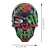 billiga Dekorativa ljus-halloween glödande mask led light up skelett piratmask halloween mask för festival cosplay halloween rekvisita karneval presenter