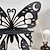 abordables sculptures murales-élégante étagère murale en bois à un étage en forme de papillon pour la décoration et le rangement de la maison