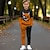 cheap Boy&#039;s 3D Sets-Halloween Boys 3D Hoodie &amp; Pants Set Abstract Long Sleeve 3D Printing Fall Winter Active Fashion Cool Polyester Kids 3-12 Years Outdoor Street Vacation Regular Fit