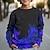 tanie chłopięce bluzy z kapturem 3D-Dla chłopców 3D ogień Bluzy Pullover Długi rękaw Druk 3D Jesień Zima Moda Moda miejska Nowoczesne Poliester Dzieci 3-12 lat Na zewnątrz Codzienny Regularny