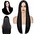 cheap Movie Character Wigs-Cosplay Wigs Black Straight Synthetic Hair Very Long Wigs Women's Wigs For Party