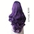 abordables Perruques de déguisement-Perruque Synthétique Bouclé Partie médiane Perruque Longue Violet Cheveux Synthétiques Femme Design à la mode Cosplay Doux Violet