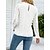 cheap Blouses &amp; Shirts-Women&#039;s Shirt Blouse Black White Wine Lace Plain Casual Long Sleeve V Neck Fashion Regular Fit Spring &amp;  Fall