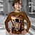 preiswerte 3D-T-Shirts für Jungen-Jungen 3D Tier T-Shirt Langarm 3D-Druck Herbst Winter Sport Modisch Strassenmode Polyester kinderkleidung 3-12 Jahre Outdoor Casual Täglich Regular Fit