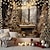 cheap Christmas Tapestry Hanging-Christmas Decorations Hanging Tapestry Wall Art Xmas Large Tapestry Mural Decor Photograph Backdrop Blanket Curtain Home Bedroom Living Room Decoration