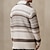 cheap Men&#039;s Cardigan Sweater-Men&#039;s Sweater Cardigan Sweater Ribbed Knit Pocket Knitted Regular Shawl Collar Striped Daily Wear Going out Warm Ups Modern Contemporary Clothing Apparel Winter Beige M L XL