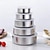 Χαμηλού Κόστους Σκεύη &amp; Γκάτζετ Κουζίνας-5 τμχ/σετ μπολ μαγειρικής από ανοξείδωτο χάλυβα στοιβαζόμενα μπολ πλατύς επίπεδης όψης μπολ αποθήκευσης φαγητού σετ μπολ σαλάτας σετ επιτραπέζια σκεύη