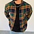 cheap Plaid Shirts-Men&#039;s Shacket Green Long Sleeve Spring &amp;  Fall Lapel Daily Wear Going out Clothing Apparel