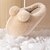 abordables Accueil Pantoufles-Pantoufles en coton et laine pour femmes en hiver, joli lapin d&#039;intérieur, moelleux et chaud, avec coussinets d&#039;orteils et sensation de marcher sur les excréments