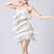 Χαμηλού Κόστους Latin Ρούχα Χορού-Λάτιν Χοροί Φόρεμα Φούντα Καθαρό Χρώμα Κόψιμο Γυναικεία Επίδοση Εκπαίδευση Αμάνικο Ψηλό Πολυεστέρας