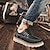 olcso Férfi fűzős bőrcipők-Férfi Félcipők Férfi alkalmi cipők Ρετρό Brit stílusú plaid cipő Kényelmes cipők Gyalogló Alkalmi Napi Bőr Kényelmes Bokacsizmák Papucs Sötétvörös Fekete Tavasz Ősz