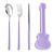 preiswerte Essen &amp; Besteck-Besteck-Set, 3-teilig, Besteck, Besteck mit Gitarre, Box, Geschirr, Löffel, Gabel, Stäbchen, Set, Reisegeschirr