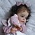 billiga Reborn-dockor-24 tum Docka Återfödd bebisdocka levande Gulligt Ogiftig Kreativ Duk med kläder och accessoarer för flickors födelsedags- och festivalgåvor