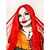 baratos Perucas de personagens de filmes-Peruca Longa Reta de Boneca de Pano Vermelha para Cosplay de Halloween