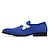 זול נעלי בד ומוקסינים לגברים-בגדי ריקוד גברים נעליים ללא שרוכים נעלי זמש מידות גדולות קלסי בריטי יומי PU נוח לואפר כחול חורף