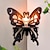 cheap Wall Sculptures-Elegant Wooden Butterfly Single Tier Wall Shelf for Home Decor and Storage