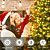 abordables Lumières de Noël-guirlande lumineuse led sapin de Noël avec anneau 400led guirlandes lumineuses pour sapin de Noël avec 16 brins guirlande lumineuse pour sapin de Noël de 2 m guirlande lumineuse pour arbre de 150 cm à