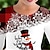 cheap Dresses-Girls&#039; 3D Plaid Snowman Snowflake Dress Long Sleeve 3D Print Fall Winter Sports &amp; Outdoor Daily Holiday Cute Casual Beautiful Kids 3-12 Years Casual Dress A Line Dress Above Knee Polyester Regular Fit