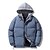 cheap Men&#039;s Downs &amp; Parkas-Men&#039;s Puffer Jacket Winter Coat Hoodied Jacket Office &amp; Career Date Casual Daily Outdoor Casual Color Block Outerwear Clothing Apparel Black Pink Blue