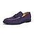 cheap Men&#039;s Slip-ons &amp; Loafers-Men&#039;s Loafers &amp; Slip-Ons Suede Shoes Tassel Loafers Leather Loafers Walking Business Casual Office &amp; Career Party &amp; Evening Plush Warm Loafer Blue Purple Spring Fall