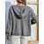 cheap Sweaters &amp; Cardigans-Women&#039;s Cardigan Sweater Jumper Cable Knit Oversized Hooded Solid Color Outdoor Daily Stylish Casual Fall Winter Pink Khaki S M L