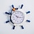 זול פסלי קיר-שעון הגאי עץ ים תיכוני תלוי אומנות עץ מלון סלון רקע תליית קיר חדר ילדים קישוט בית עץ ים תיכוני שעון הגאי מתנה יצירתית