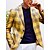 cheap Men&#039;s Blazers &amp; Suits-Men&#039;s Suits Blazer Formal Evening Wedding Party Birthday Party Spring &amp;  Fall Fashion Casual Plaid / Check Geometic Polyester Casual / Daily Pocket Single Breasted Blazer Yellow