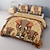 levne exkluzivní design-designový sloní bavlněný ložní set 2dílný set 3dílný lehký měkký krátký plyšový set v indiánském stylu lidové umění král královna vel.