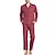 economico Pigiami-Per uomo loungewear Pigiami Set pigiama Top e pantalone del pigiama 2 pezzi A quadri Moda Informale Comoda Interni Giornaliero Cotone Poliestere Comfort Bavero Manica lunga Camicia Pantalone A
