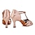 Недорогие Обувь для латиноамериканских танцев-Жен. Обувь для латины Бальные танцы Обувь для сальсы В помещении Профессиональный стиль Бальные танцы На каблуках Высокий каблук Открытый мыс С пряжкой «Т»-ремешок Взрослые