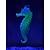 abordables Décors et graviers aquarium-Aquarium Décoration d&#039;aquarium Bocal à Poissons Hippocampe Couleurs aléatoires Etanche Mini Noctilumineux Silicone 1 10*4*1 cm