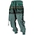 cheap Sweatpants-Tribal Bandana Print Vintage 3D Print Men&#039;s Outdoor Street Casual Daily Sweatpants Pants Trousers Polyester Blue Green Khaki S M L Mid Waist Elasticity Pants