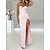 cheap Party Dresses-Women&#039;s Long Dress Maxi Dress Prom Dress Party Dress Wedding Guest Dress Pink Pure Color Sleeveless Summer Spring Fall Backless Fashion Spaghetti Strap Winter Dress Wedding Guest Evening Party 2023 S