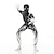 billige Klassisk skrekk-Zalgo monster Halloween Cosplay kostyme Bodysuits Karnevalskostyme heldekkende drakter Cosplay Barne Voksne Herre Gutt Karneval Maskerade Mardi Gras Ytelse Fest Halloween Enkle Halloween-kostymer Kle