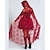 economico Costumi a tema film e TV-Strega Cappuccetto Rosso Vestiti A mantellina mantello con cappuccio Per adulto Per donna Costume sexy Feste Halloween Carnevale Costumi di Halloween facili