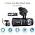 abordables DVR de coche-Lente de 3 cámaras, cámara de salpicadero dvr para coche de 2,5 pulgadas, cámara de salpicadero hd, grabadora de vídeo con lente de tres vías, videocámara dashcam de ciclo de caja negra de 1080p