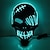 billiga Dekorativa ljus-halloween glödande mask led light up skelett piratmask halloween mask för festival cosplay halloween rekvisita karneval presenter