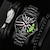 cheap Quartz Watches-Men Digital Watch Retro Vintage Luxury Large Dial Hollow Skeleton Waterproof Decoration Leather Watch