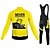 cheap Men&#039;s Clothing Sets-21Grams Men&#039;s Cycling Jersey with Bib Tights Long Sleeve Mountain Bike MTB Road Bike Cycling Winter Yellow Red Royal Blue Graphic Bike Quick Dry Moisture Wicking Spandex Sports Graphic Letter &amp; Number
