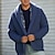 cheap Men&#039;s Cardigan Sweater-Men&#039;s Sweater Cardigan Sweater Cropped Sweater Ribbed Knit Knitted Regular Shawl Collar Plain Daily Wear Going out Warm Ups Modern Contemporary Clothing Apparel Winter Blue M L XL