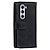 Недорогие Чехлы для Samsung-телефон Кейс для Назначение SSamsung Galaxy Z Fold 5 Z Fold 4 Z Fold 3 Кошелек для карт Молния Полная защита тела с ремешком на запястье Сплошной цвет Кожа PU