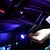 abordables Lumières d&#039;ambiance intérieures-Mini projecteur de voiture usb 7 couleurs, veilleuse led pour fête, couleurs aléatoires, lampe à pied